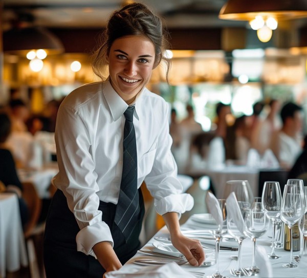 餐饮部服务员,责任与担当的见证 餐饮部服务员,责任与担当的见证